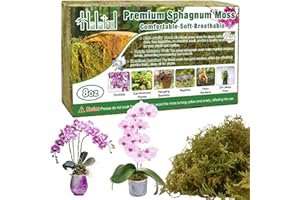 Halatool 230g Premium Natürliches Moos für Pflanzen，Ideal für Orchideen, Sukkulenten, Karnivoren, Terrarien, Reptilienbedarf，Umtopfen, Gartenbau, Zucht & Anzucht 100% Naturprodukt