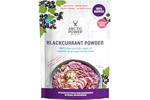 Arctic Power Berries 100% Blackcurrant Powder 70g, Nutrient Rich Nordic blackcurrants, Delicious Nutrient Boost for Breakfast Bowls, Smoothies, Porridge, Yogurt - Vegan, No Added Sugar