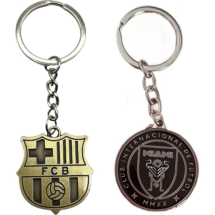 Porte-clés Barcelone Football Avec Drapeau Catalan Et Ballon - Cadeau Pour Fans Blaugrana