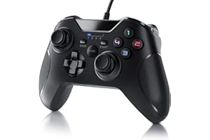 CSL-COMPUTER CSL – gamepad do PC w designie Xbox – przewodowy kontroler – wysokiej jakości analogowe sticks – niski dezone – wysoka prędkość reakcji – Dual Vibration Feedback – gumowanie zapewniające pewny chwyt