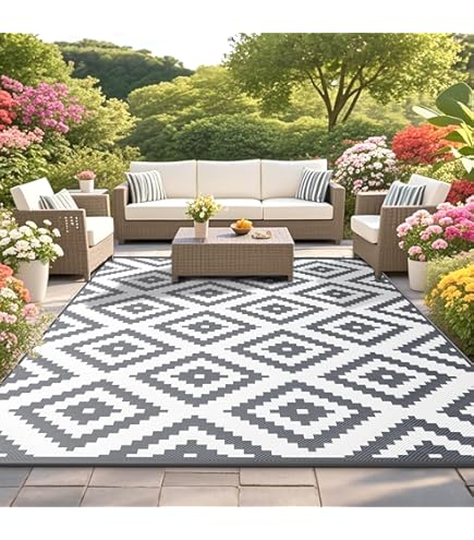 THE RUGS Nature Collection Outdoor Rug – Indoor/Outdoor Tona