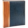 Kenro Grace Classic Photo Album for 200 Photos 7x5 / 15x18cm - Navy Blue Faux Leather Slip-In Pages & Memo Space. Premium Photo Album for All Occasions - KD105UE