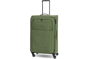 REDOLZ Valises Souples pour Femmes & Hommes | Trolley léger 77 cm avec 4 roulettes Doubles & Serrure TSA | avec Soufflet Extensible (Essentials 12)