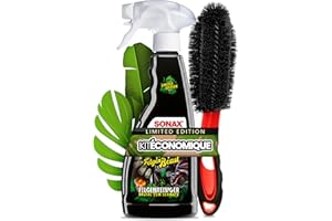 AUTOPFLEGE Kit de nettoyage pour jantes | Sonax Felgenbeast Nettoyant pour jantes en aluminium Édition spéciale 500 ml + brosse | Kit de nettoyage pour jantes en aluminium avec brosse pour un entretien efficace