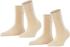 FALKE ESPRIT Mujer Uni 2-Pack calcetines transpirable ecológico algodón reforzado resistente suave costura plana multipack 2 pares