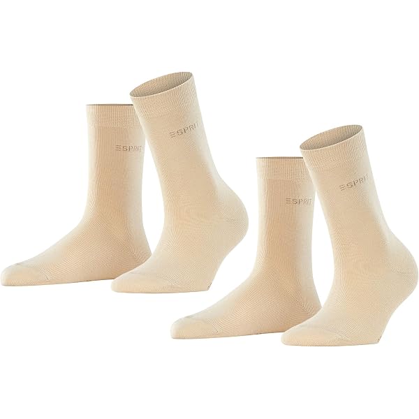 ESPRIT donna Geranium 2-Pack calzini corti traspirante biologico