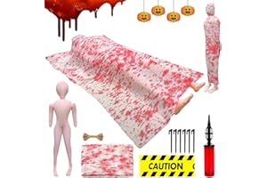 Gxlaihly Cadavere di Halloween, Decorazioni del Cadavere di Halloween, Gonfiabile Cadavere Decorazioni, Cadavere Finto di Halloween, Decorazione di Halloween per Interni ed Esterni (con Le Gambe)