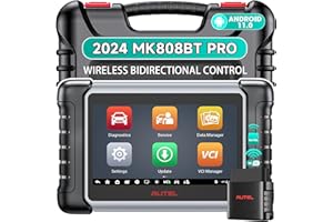 Autel MaxiCOM MK808BT PRO Android 11.0 OS (Ulepszony MaxiCheck MX808S MK808S MK808), 2024 Test Aktywny & Dwukierunkowy Skaner, Cała Diagnostyka Systemu, 28+ Usług, Kompatybilny Z Autel BT506/ MV108