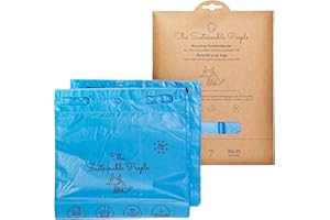 ‎THE SUSTAINABLE PEOPLE TSP Recycling Hundekotbeutel - PE aus 100 % Recycling Material - Hergestellt in der EU mit 100 % Ökostrom - Groß, Stark (15 µm), Sicher & Feuchtigkeitsdicht - (2 Blöcke à 50 Beutel)