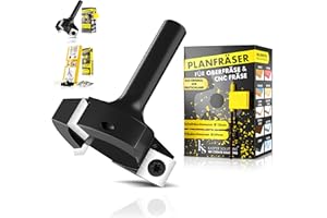 Kasper Solutions Fraises à surfacer à queue 12mm - Fraises à surfacer à queue 8mm - Fraises pour défonceuse & CNC - Fraises à surfacer/fraises à bois/fraises à raboter/fraises à queue