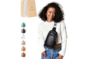 Vantamo Crossbody Bags for Women: RFID Blocking Vegan Leather Sling Bag with Anti-Pickpocket Clip - Trendy & Compact, Secure Style for Everyday Use with Peace of Mind Promise -3 Sizes, 6 Colors