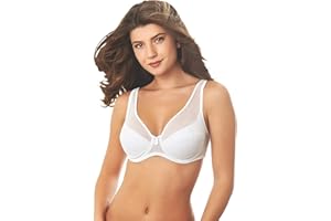 Istintiva Giulia - Biustonosz na fiszbinach z półprzezroczystym tiulowym wykończeniem dla maksymalnego wsparcia i komfortu - Lekko wyściełane miękkie miseczki