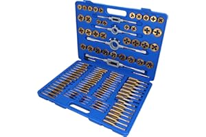 BRILLIANT TOOLS BT101985 TiN Zestaw narzędzi do cięcia gwintów, 110-szt. [Powered by KS TOOLS]