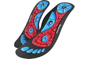 OSDUE Plantillas Magneticas, Plantillas de Acupresión Unisex, Ortopedicas Plantillas de Gel, Aliviar la Fascitis Plantar Reflexología Plantillas para Hombres y Mujeres 35-39 Tallas A