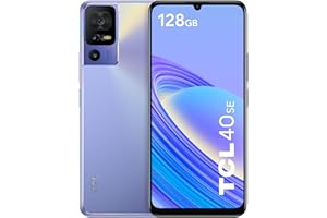 TCL 40 SE 128GB - Smartphone de 6.75" (Pantalla 90Hz, 4GB-128GB, Ampliable MicroSD, Dual SIM, Cámara 50MP, Batería 5010mAh, Doble Altavoz estéreo, Android 13.) Twilight Purple