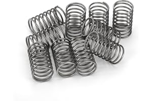 GUNGY Molle Compressione 25mm Molla in Acciaio Inossidabile 304 Diametro Filo 1,2mm Diametro interno12mm Forza Molla 1kg 10 Pezzi