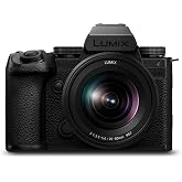 Panasonic LUMIX DC-S5M2XKE aynasız tam format kamera, LUMIX S-R2060 20-60mm F3.5-5.6 objektif, 4K 60p ve 6K 30p sınırsız kayı