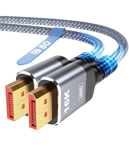 BIFALE VESA Certified 8K DisplayPort 1.4 Cable 15ft 2Pack, DP 1.4