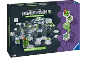 Ravensburger - GraviTrax Pro - Starter Set Drop'N'Roll 184 pièces - Circuit à Billes - Jeu de Construction créatif - Parcours de Billes à Construire - Dès 8 Ans - Version française - 27463