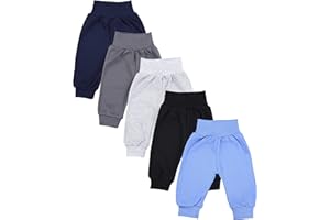 TupTam Pumphose Baby 5er Pack Unisex - Bequeme Baby Hose für Jungen und Mädchen aus Oeko-Tex Baumwolle