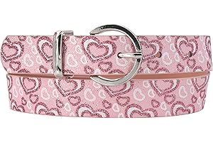 EANAGO Cinturón vegano >POLVO DE HADA< para niños - cinturón infantil moderno con purpurina para niñas de 6-15 años