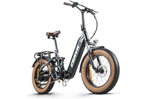 ‎CEAYA CEAYA Ebike Herren Damen Elektrofahrrader A20 E-Bike Klapprad 20 Zoll mit 48V20AH Akku,7 Gang,Doppel federung Doppelscheibenbremse,Fat e Bike
