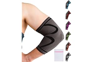 360 RELIEF Tutore Epicondilite Gomito Per Uomini e Donne - 1 Pacchetto Gomitiera Per Tendinite, Tennis, Giocatore Di Golf - Compressione Gomitiera Per Destra/Sinistra Manicotto Con Lavanderia Borsa