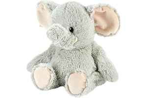 Warmies Plush Elephant Microwavable Weighted Teddy with French Lavender Scent, Hot or Cold for Cool Relaxation and Warm Relief