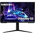 Samsung Odyssey G3 LS24DG302EUXXU 24" 180Hz 1ms FullHD Gaming Monitor - 1920x1080, HDR10, HDMI, Displayport, Freesync, Height Adjust