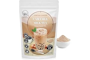 Caramel Bubble Milk Tea Instant 3in1 Powder Mix - 1kg (33 Drinks) | For Boba Tea, Milkshake, Blended Frappe and Bakery | Authentic Taiwan Recipe | 0 Trans Fat, No Preservatives by Moriyama Teahouse