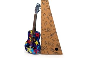CB SKY 30-inch Junior/Student Acoustic Metal Strings Guitar for Beginner/Kids ages 5-8(Starry)