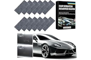 ZUKZYTHEPSOR 12 strisce per auto, panno per auto, panno per cancellare graffi multifunzionale, compatibile con tutti i colori, riutilizzabile, lucidatura di manutenzione