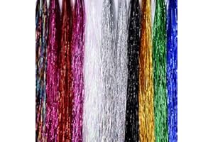 Phad Fishing 10Pcs Zufällige Farben 0.28 mm Breite Kristall Flash Linie Fliegen Bindematerialien