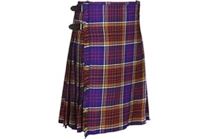 ALL KILTS SPORTS Schottischer traditioneller 8 Yards & 16 Oz Tartan-Kilt – Kilts für Herren