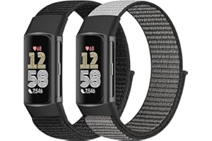 Bcuckood Nylonowa opaska do zegarka, kompatybilna z Fitbit Charge 6/Fitbit Charge 5, dla kobiet i mężczyzn, nylonowa, sportowa bransoletka Solo Loop, do zegarka na rękę Fitbit Charge 6/Fitbit Charge