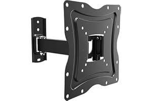 RICOO Uchwyt ścienny do telewizora o przekątnej 30-55 cali, uniwersalny uchwyt TV S1222, uchwyt na telewizor na ścianę, uchwyt ścienny do telewizora 55 cali, do 30 kg, maks. VESA 200 x 200 mm