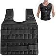 Tooart Weighted Vest,Max Loading 15kg/35kg Adjustable Weighted Vest Weight Jacket Exercise Weight Loading Cloth Strength Training (Empty)