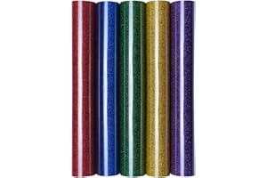 HILLTOP 5 Feuilles de transfert textile A4 - Film de transfert pailleté - Transfert textile thermocollant sur coton/polyester - Idéal pour traceur de découpe