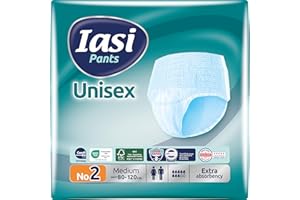 IASI Pants UNISEX haute protection, 14 culottes pour incontinence, absorption EXTRA, taille M, 14 unités