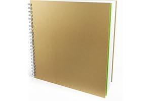 Artgecko Mixed Media Sketch Book 300mm Square - 80 Pages (40 Sheets) 150gsm White Cartridge Paper