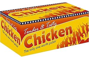 FR ENTERPRISES Frenterprises Chicken and Chips Takeaway Box – Strong and Sturdy Food Boxes – Easy to Carry Takeaway Containers – Eco Friendly Cardboard Food Boxes (FC3 large (200 in a box))