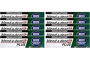BLEND-A-DENT 10 x Blend a dent Plus Premium krem samoprzylepny DUO ochrona mięta 40 g