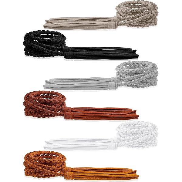JinYu 3 Set Women Tassel Braided Waist Belt Skinny Woven  display picture 3