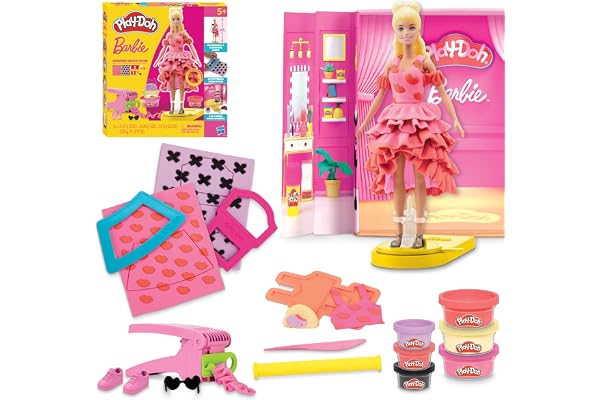 Play-Doh Barbie Défilé de Mode, Coffret de pâte à Modeler