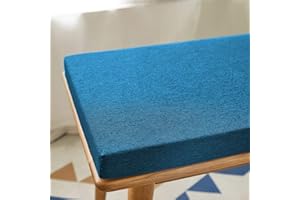 Waigg Kii Garden Bench Cushion 100/120/150cm,non-slip Bench Cushions 2 3 Seater,Indoor Outdoor Bench Seat Cushion for Dining Home Swing (Dark blue,90X30X5CM)