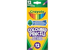 CRAYOLA Colouring Pencils - Assorted Colours (Pack of 12) | A Must-Have for All Kids Arts & Crafts Sets | Ideal for Kids Aged 3+