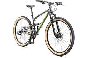 BIKESTAR Bicicleta de montaña de Aluminio Suspensión Doble Completa 26, 27.5, 29 Pulgadas | Cuadro 16, 16.5, 17.5" Cambio Shimano de 21 velocidades, Freno de Disco, Fully MTB