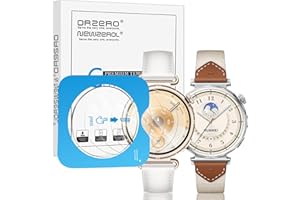 NEWZEROL 3 sztuki folii ochronnej do Huawei Watch GT 5 41 mm, ochrona wyświetlacza z ramą montażową, łatwa instalacja, folia zapobiegająca zarysowaniom, bez pęcherzyków powietrza, Huawei Watch GT5 41