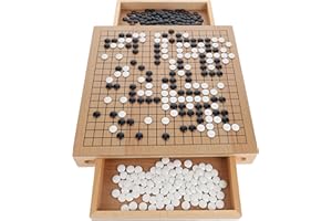 WE GAMES Wood GO Set with Pull Out Drawers -12 in.
