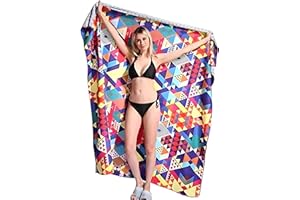 WULCEA Telo Mare XXL 180x180 Microfibra Donna Asciugamano Spiaggia Grande Teli Accessori Grandi Asciugamani Antisabbia Beach Towel Sottile Telomare Asciugatura Rapida Regalo Mamma Regali per Lei Anniversario